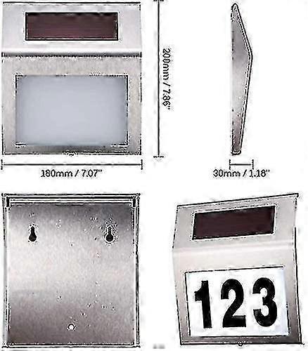IP65 Waterproof Solar House Number Light