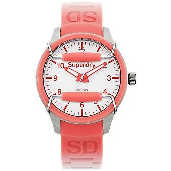 Superdry scuba spectrum Watch for Japanese Quartz Analog Woman with SYL135R Rubber Bracelet