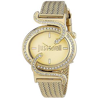 Just Cavalli horloges zonder horloge voor vrouwen analoge Quartz met roestvrijstalen armband verguld in goud R7253591501