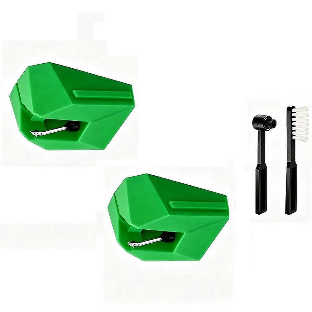 2 Pack AT-VMN95E VM95E Replacement Stylus Record Player Needle Replacement Turntables Part