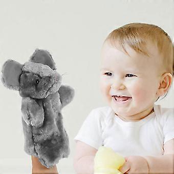 Mouse Hand Puppet Plush Animal Puppet for Story Telling Grey Color