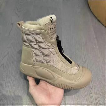 Autumn and Winter New Retro Snow Boots Soft Soled Waterproof Cotton Shoes with Velvet Thickened Warm High Top Women's Shoes