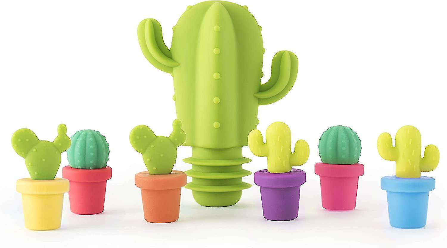 Siliconen wijnfles stop creatieve cactus vormige