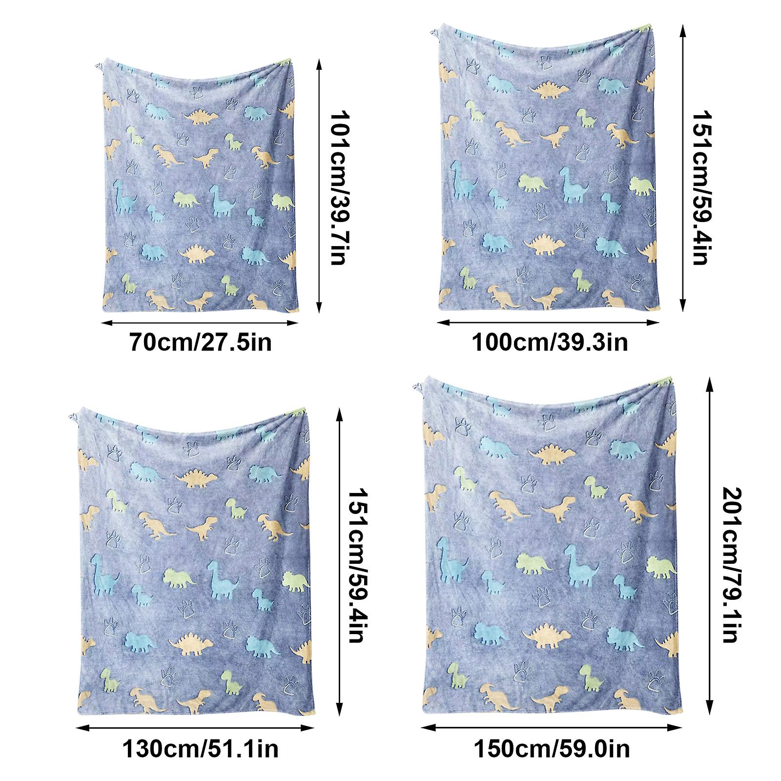 Blød dobbeltsidet flanel lysende tæppe glød i den mørke drenge piger sofa