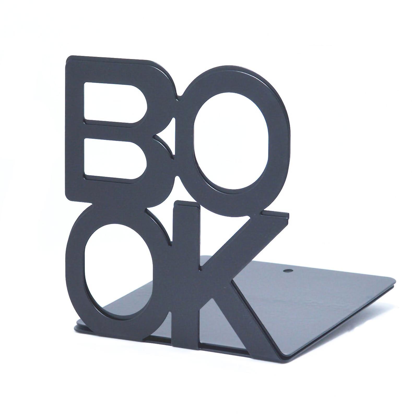 Metal Bookends Non-slip Decorative Book Ends