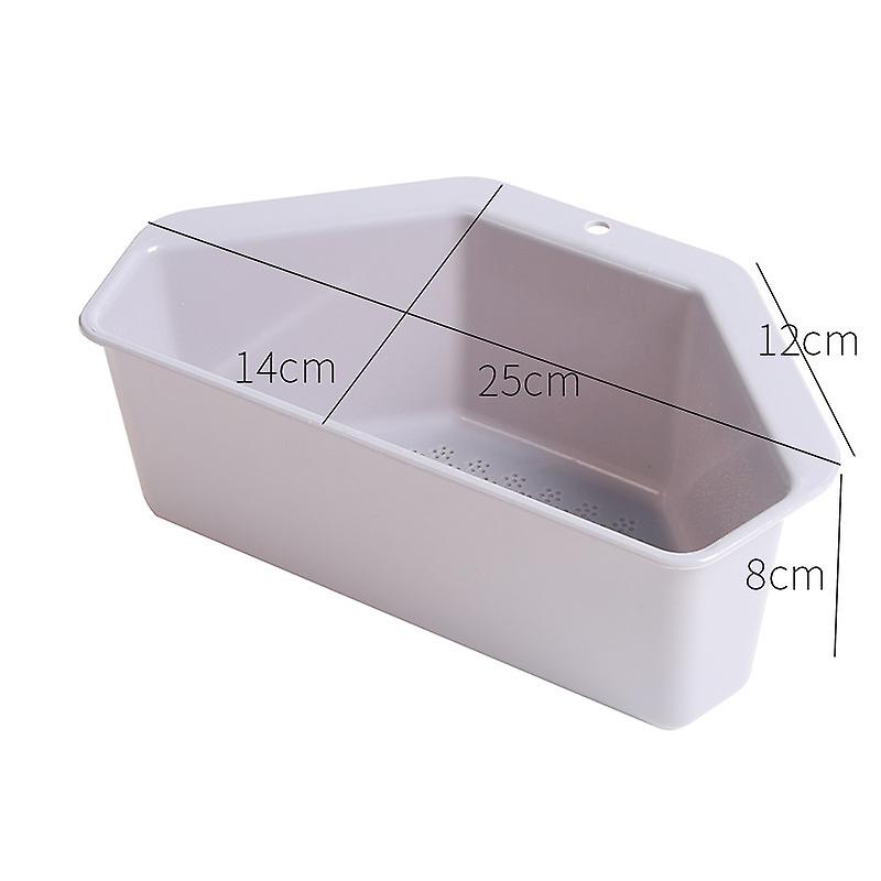 Corner Sink Drain Basket Storage Holder Rack Self-standing Suction Cup Sink Bask