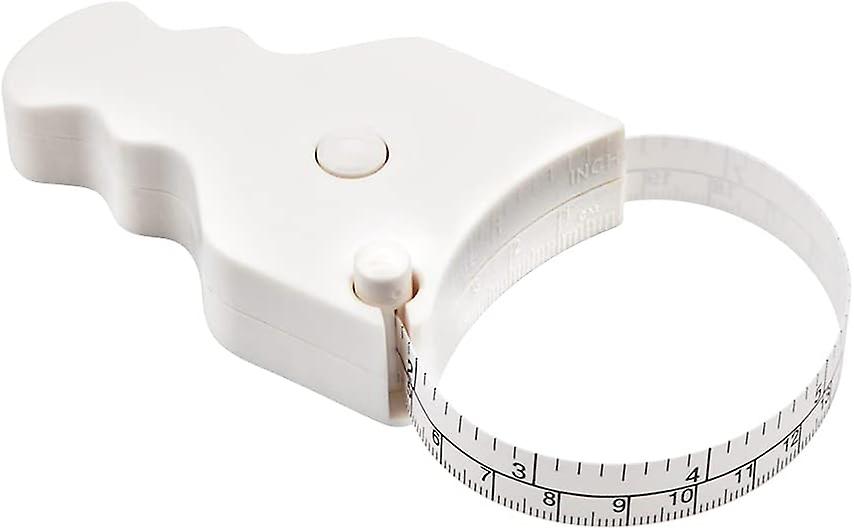 Body Tape Measure - 150cm, One Handed Use, Compact And Ergonomic Design - An Accurate And Comfortable Way To Lose Weight And Tone Muscles (white)