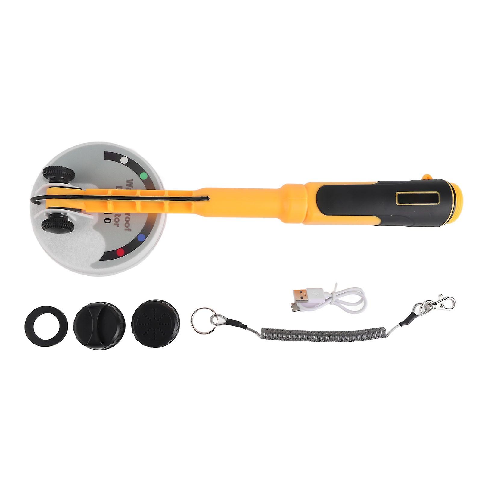Waterproof Metal Detector 3 Seconds Power On Submersible Metal Detector Easy To Use Rechargeable Pinpoint With Sound Light For