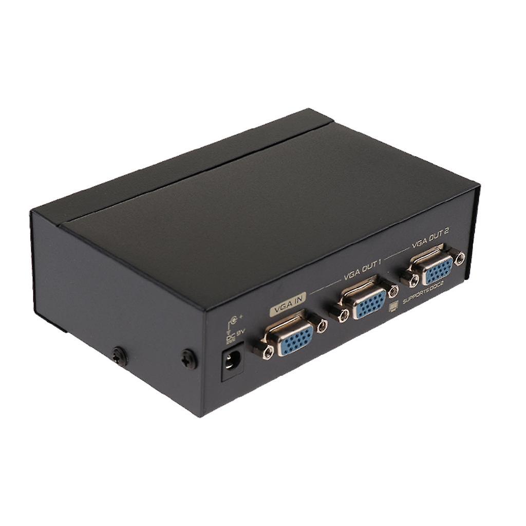 1 Into 2 Out VGA Splitter Supports 1920x1440 Resolution 250MHz Bandwidth
