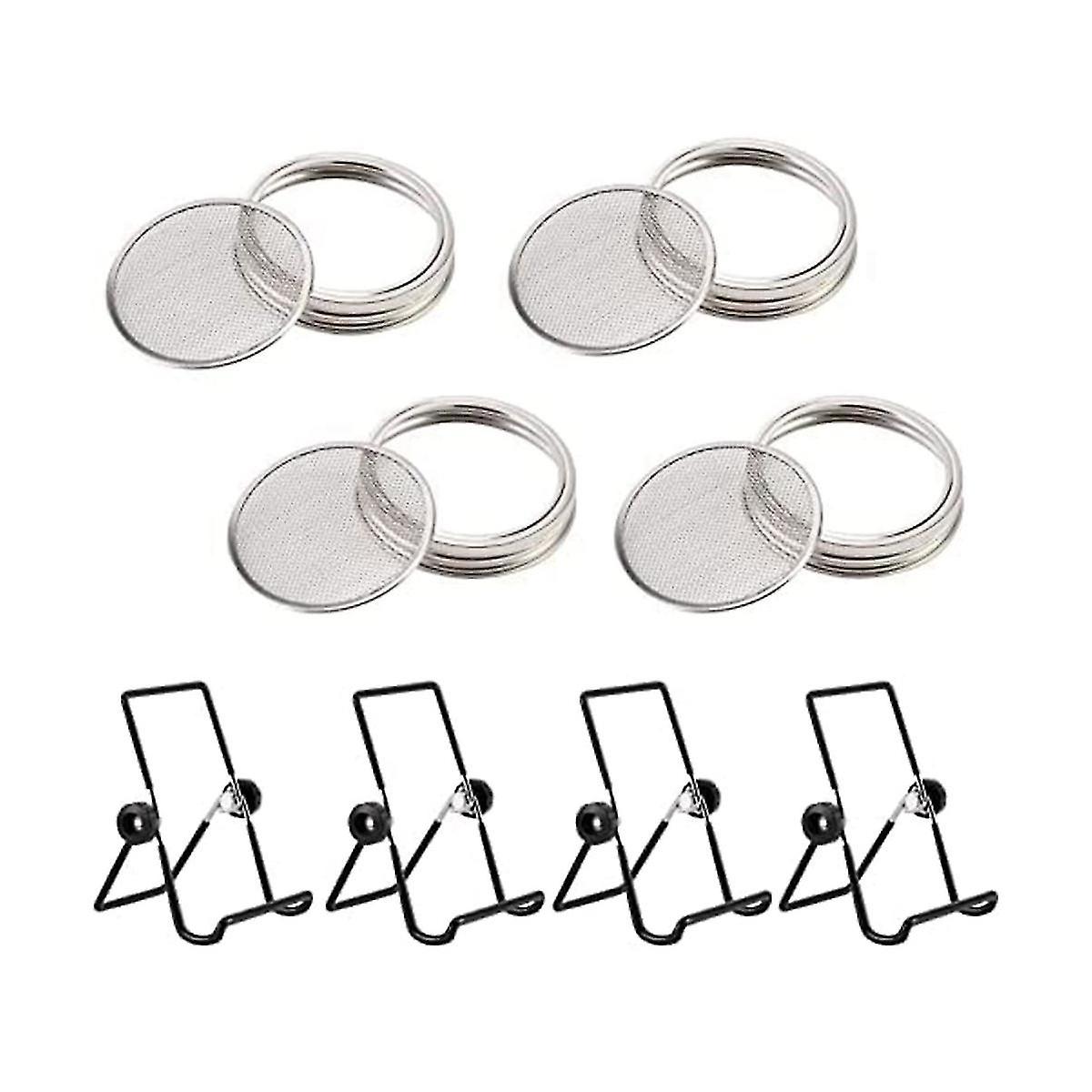 Sprouting Lid, Jar Germination Kit Accessories,stainless Steel Sprouting Jar Lid, Sprouting Kit For
