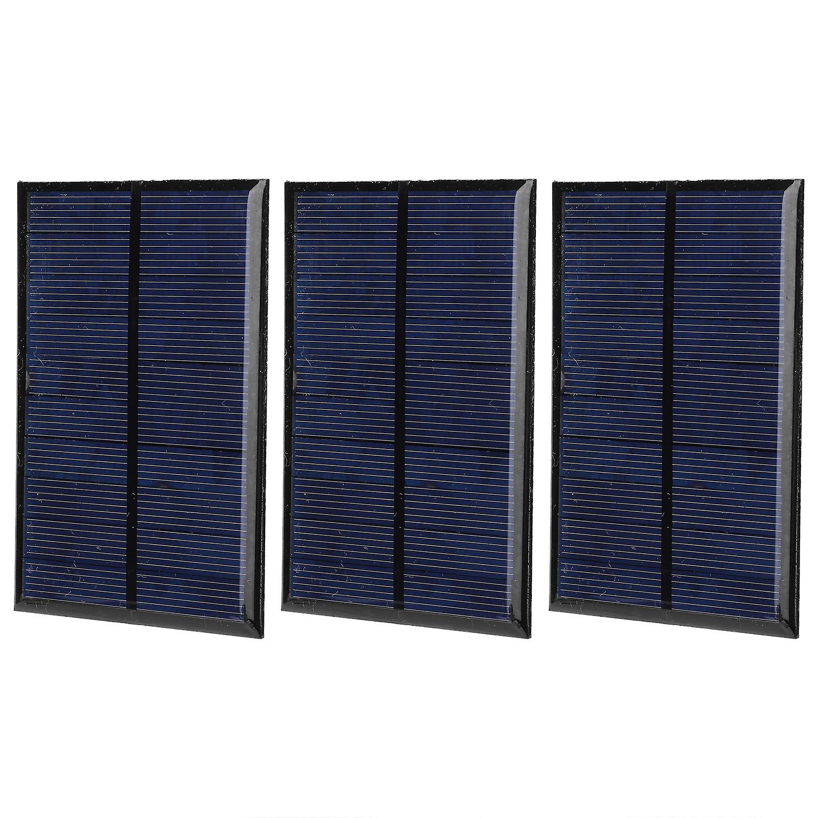 3Pcs Epoxy Solar Panel Small Power Module Board +30CM Red and Black Line 5V 200mA