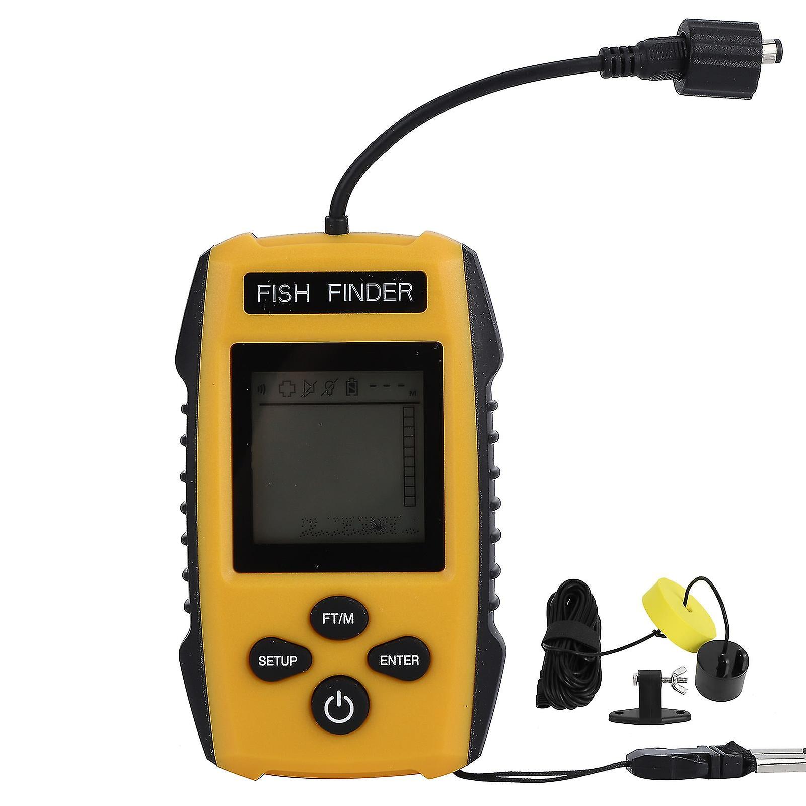 Portable Handheld Wired Sonar Sensor Ultrasonic Fish Finder Detector Fishing Accessory