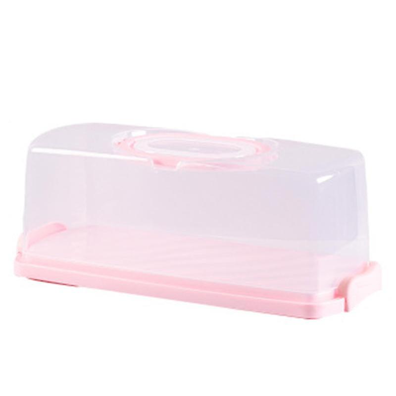 Cake Box Portable Waterproof Plastic Handheld Cake Package Container for Carrying