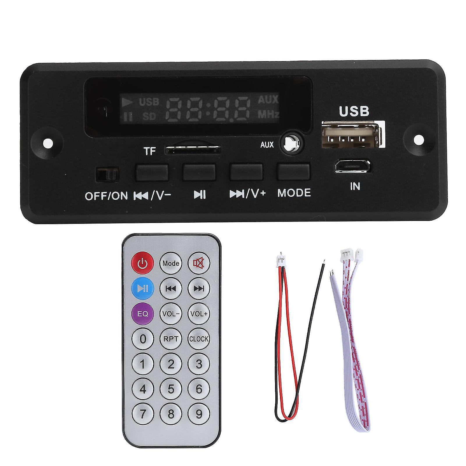 TF02CAV 12V5V Decoding Board Universal WAV Decoding Module FM MP3 Amplifier Decoder Board