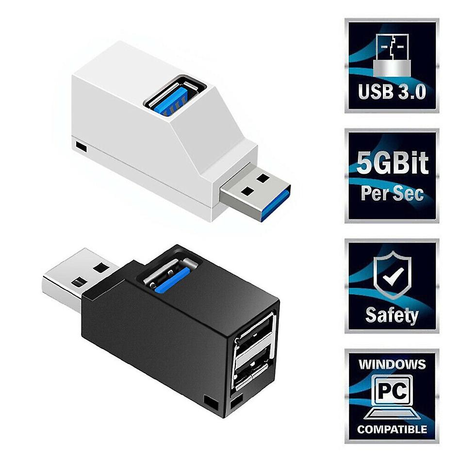 Usb Hub Adapter Extender Mini Splitter Box per Pc Laptop Macbook Mobile Phone ad alta velocità U Disk Reader