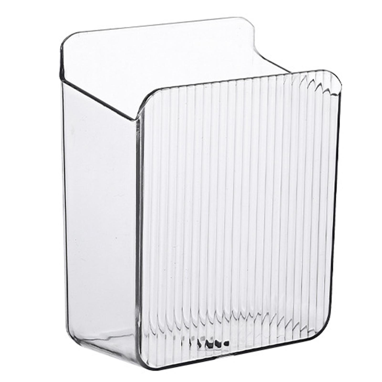 Wall Mount Hanging Organizer Transparent Remote Control Holder
