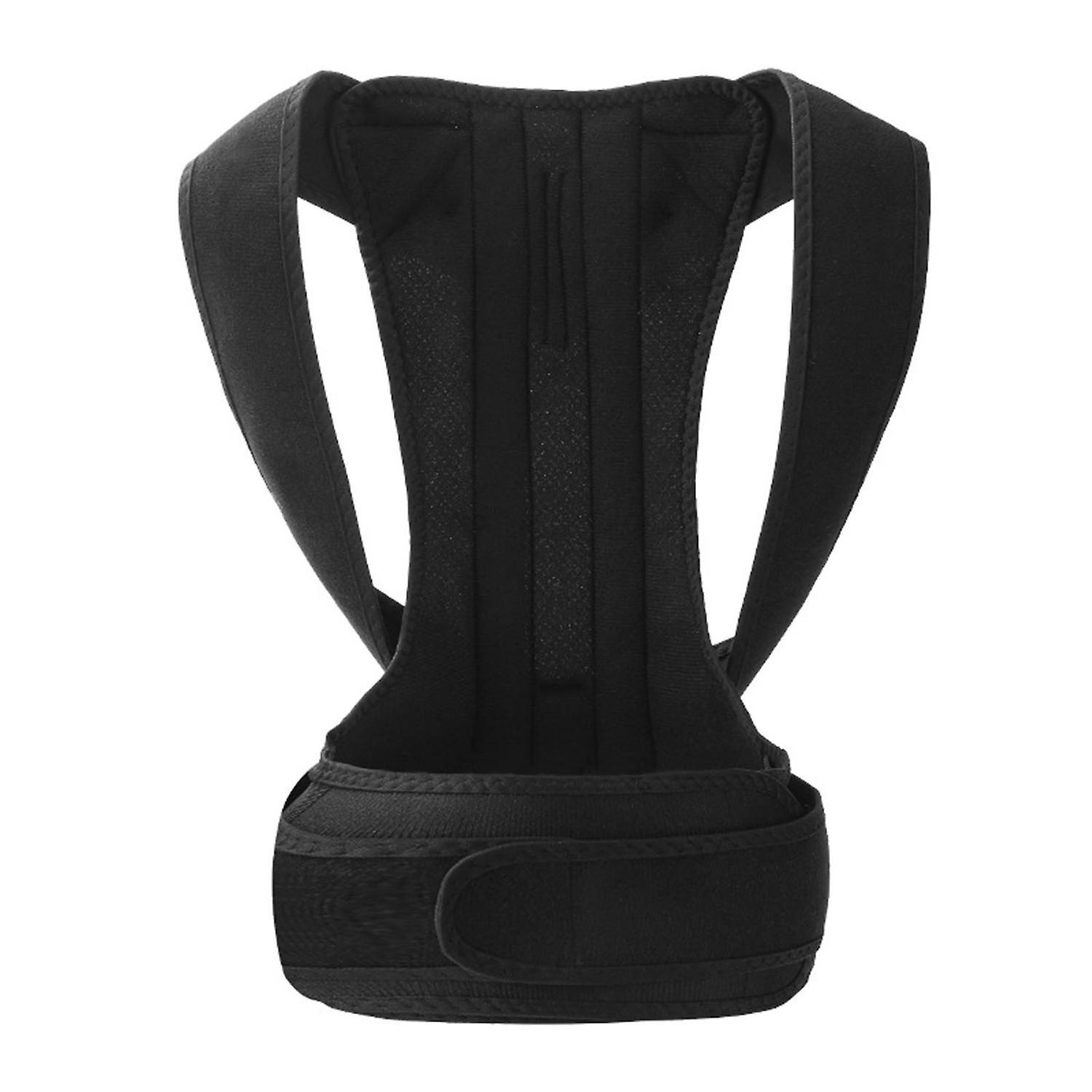 Spine Support Brace - Black/M, Fix Hunchback, Back, and Shoulder