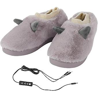 Damen Baumwolle Hausschuhe - Damen Baumwolle Hausschuhe - Beheizte Schuhe Praktisch Damen SX