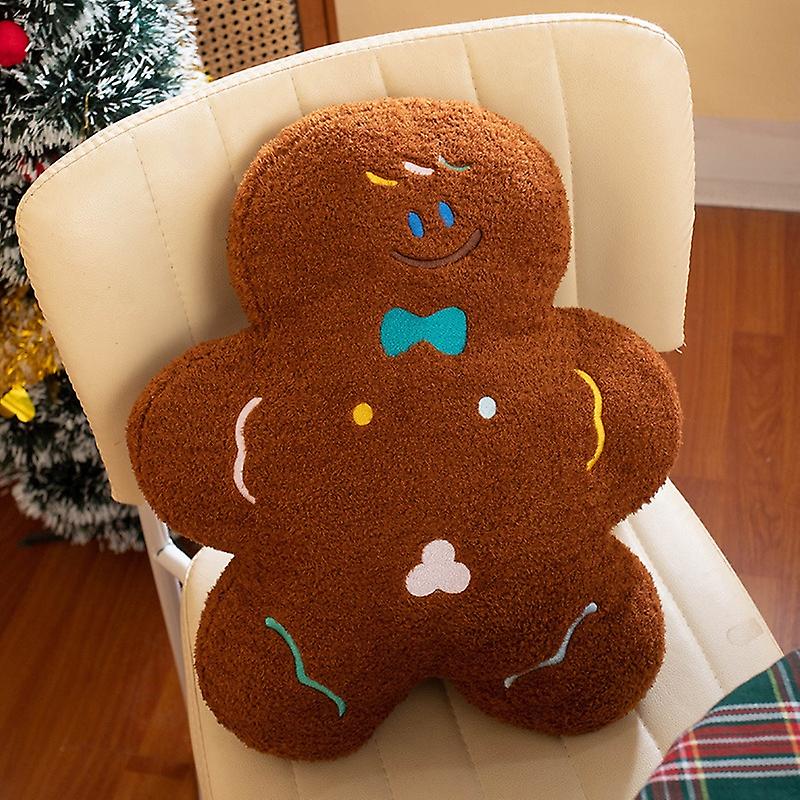45Cm Cute Gingerbread Man Pillow Soft Plush Doll Toys For