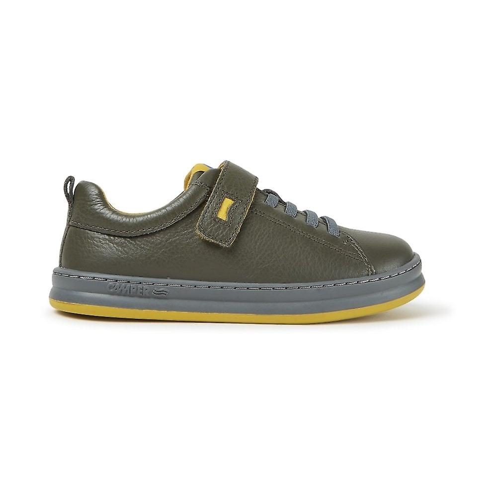 Kids Camper Runner Four Kids Shoe In Green Grey