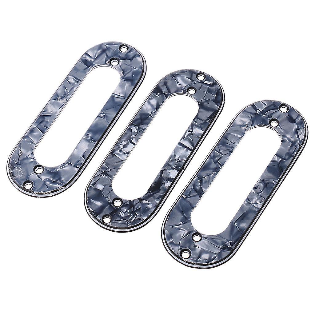 3 Pieces Single Coil Pickup Frame Mounting Ring for ST Guitar Red