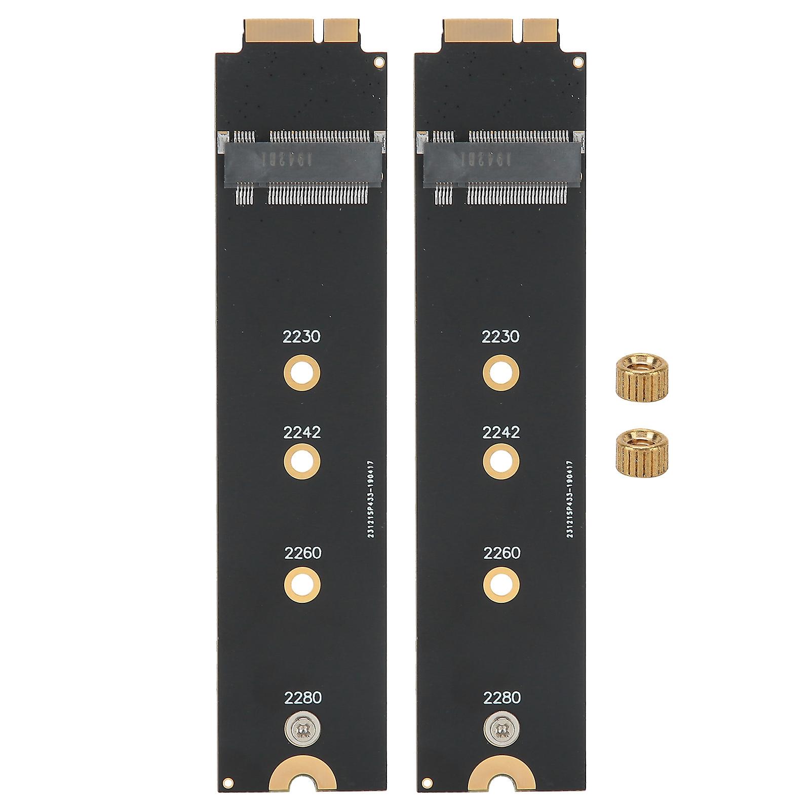 2 pcs for SATA M.2 NGFF SSD to 2010 2011 for OS X Air A1370 A1369 Converter Adapter Card (12+6 Contacts)