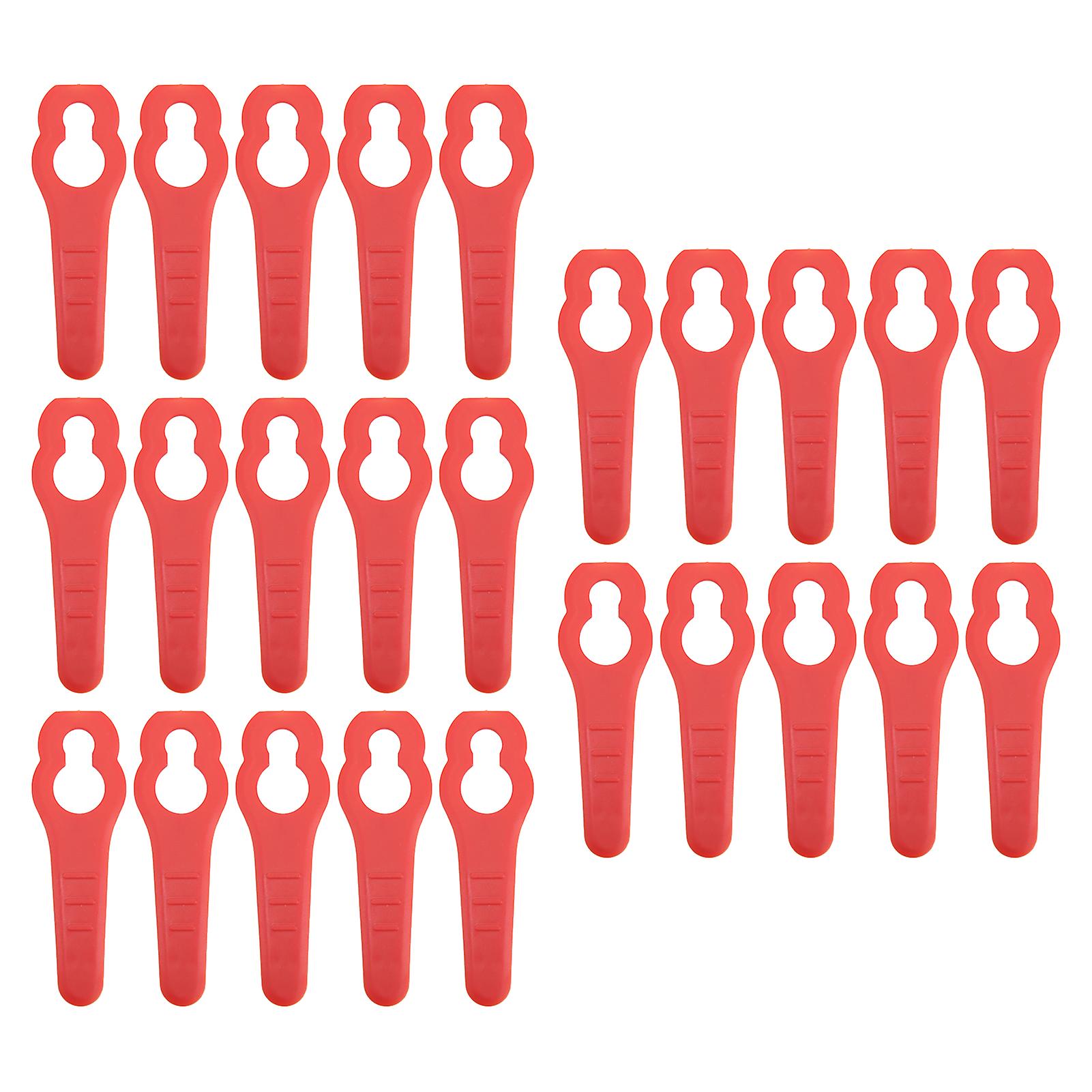 50PCS Lawn Mower Plastic Blade Grass Trimmer Replacement Blades Garden Cutting Pruning Tools