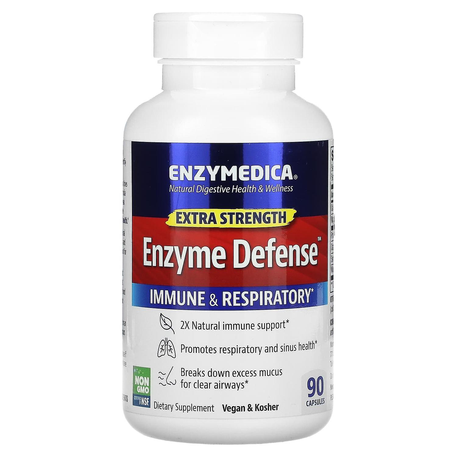 Enzymedica, Extra Strength Enzyme Defense, 90 Capsules