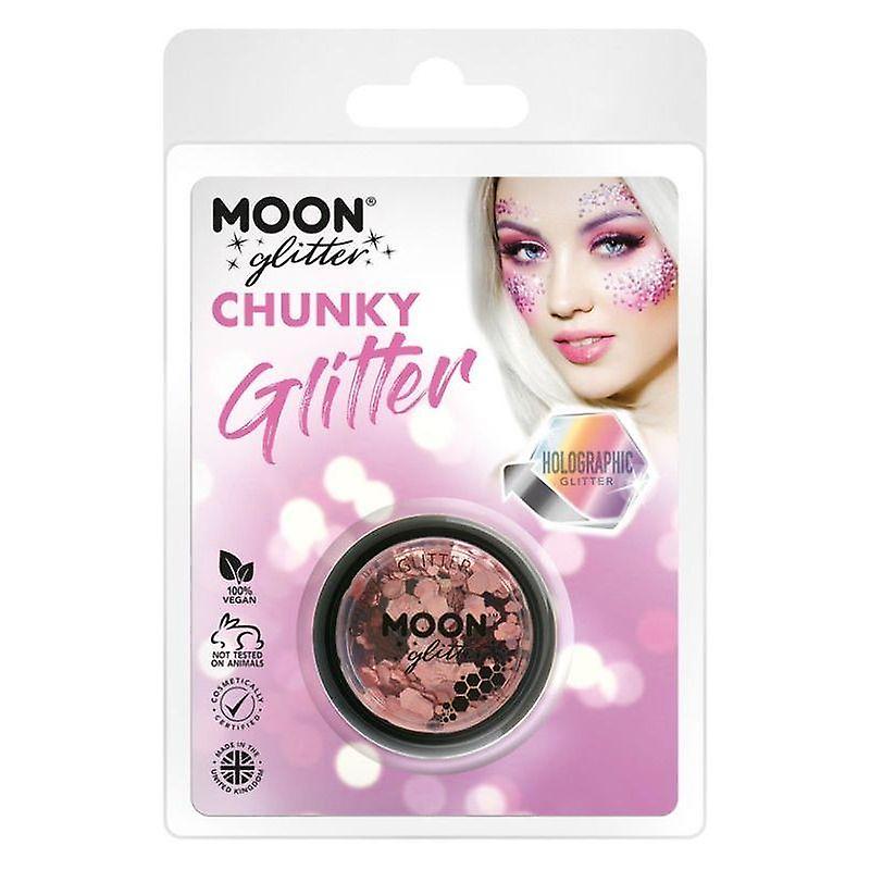 Moon Glitter Holographic Chunky Clamshell, 3g G04632