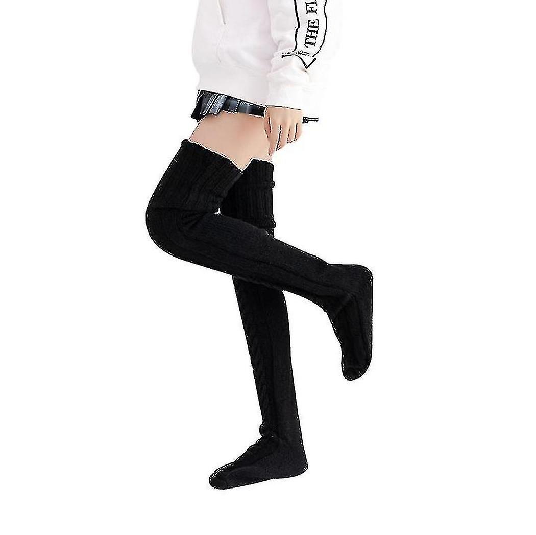 2023 Women's Over-the-Knee Knitted Plush Socks