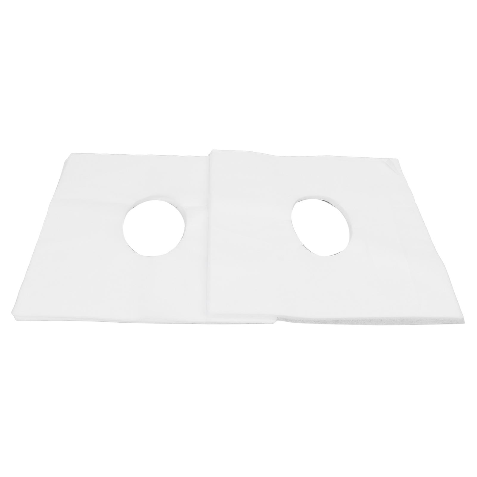 100個のフェイスレストカバー穴のデザイン美容院のための通気性使い捨てヘッドレストカバーホワイト