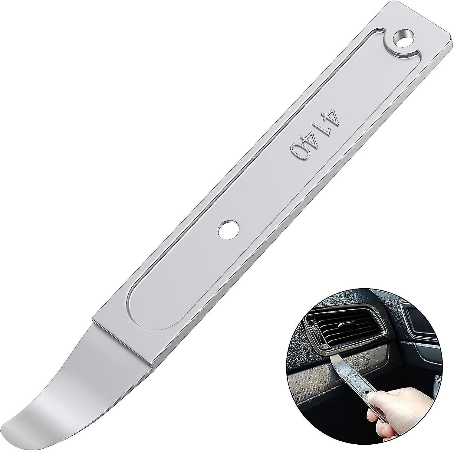 4140 Pry Tool, Pry Bar Trim Removal Tool Pry Tool, Pocket Mini Pry Bar, Door Panel Removal Tool, Removing Auto Trim Interior and Exterior Parts for Pl