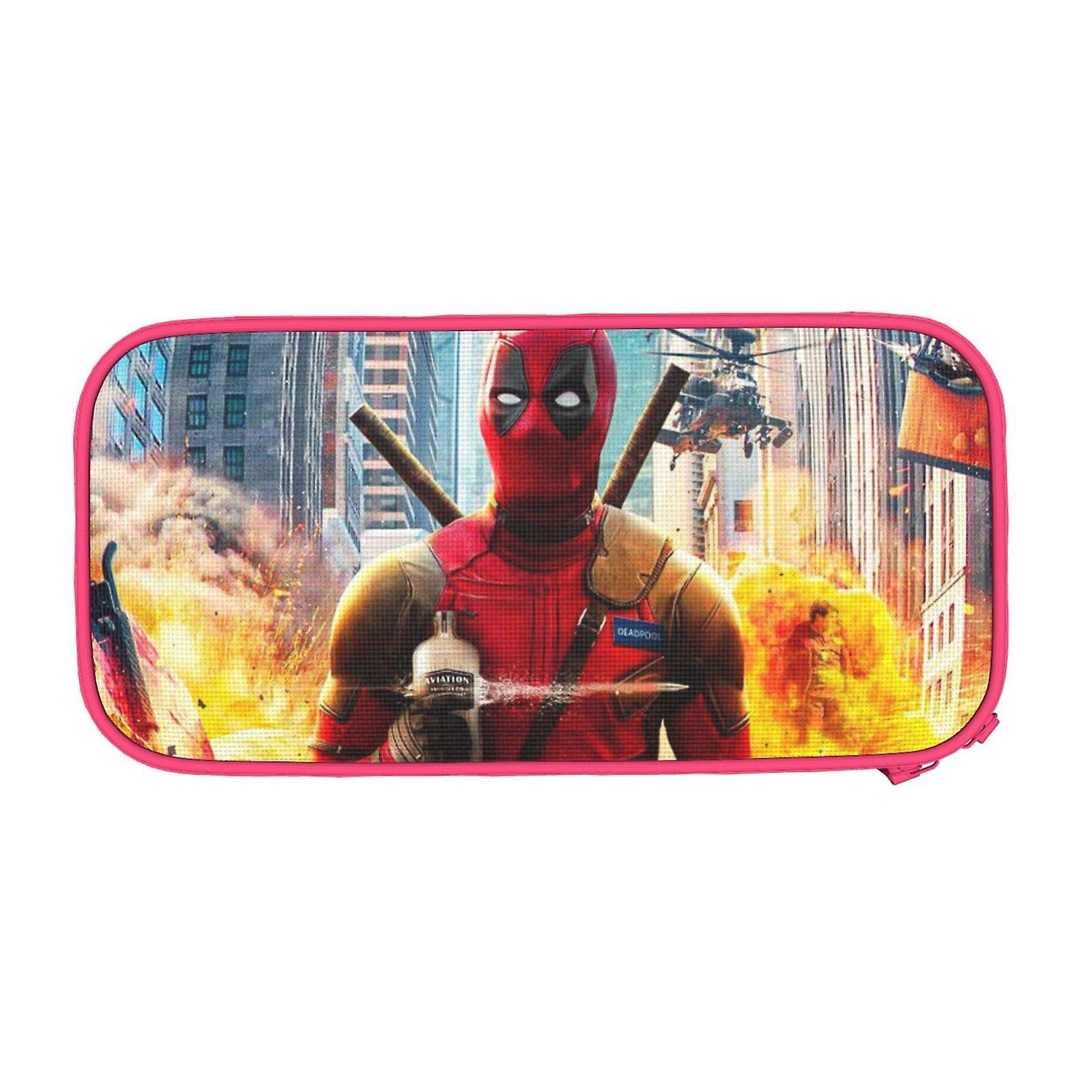 デッドプール大容量ペンケース、ラージペンシルポーチペンボックスバッグペンケースホルダーオーガナイザー、キッズガールズボーイズ学生Gのための学用品に戻る