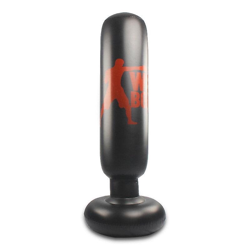 160Cm Inflatable Boxing Pillar Adult Kids Tumbler Punching Bag Thickened Vertical Fitness Exercise Column