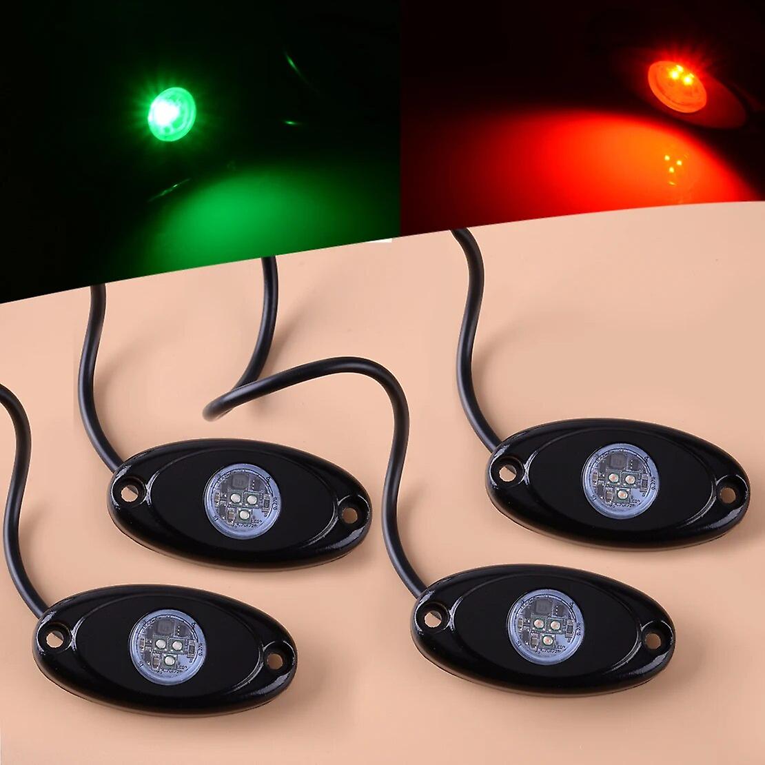 4pcs Red & Green Bow Led Navigation Light Stern Transom Starboard Port Lamp 9-30v 9w Ip67 For Marine Boat Kayak
