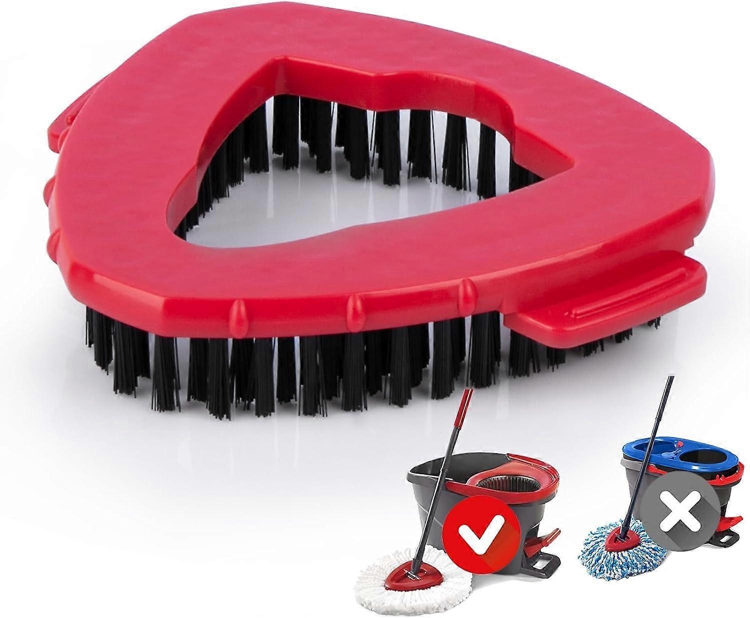 Scrub Brush Compatible O Cedar Spin Mop 1 Tank System, Triangle Floor Scrubber Mop Replace Head Base For Ocedar EasyWring Microfiber Spin Mop
