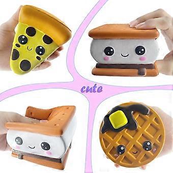 Slow Rising 4 Pcs Smore Squishies, Cute Birthday Gift for Kids, Big ...