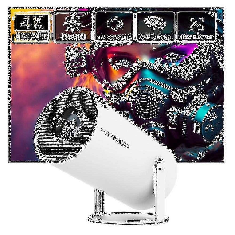 Projector 4k Android 11 Dual Wifi6 200 Ansi Allwinner H713 Bt5.0 1080p 1280*720p Home Cinema Outdoor Portable Projetor
