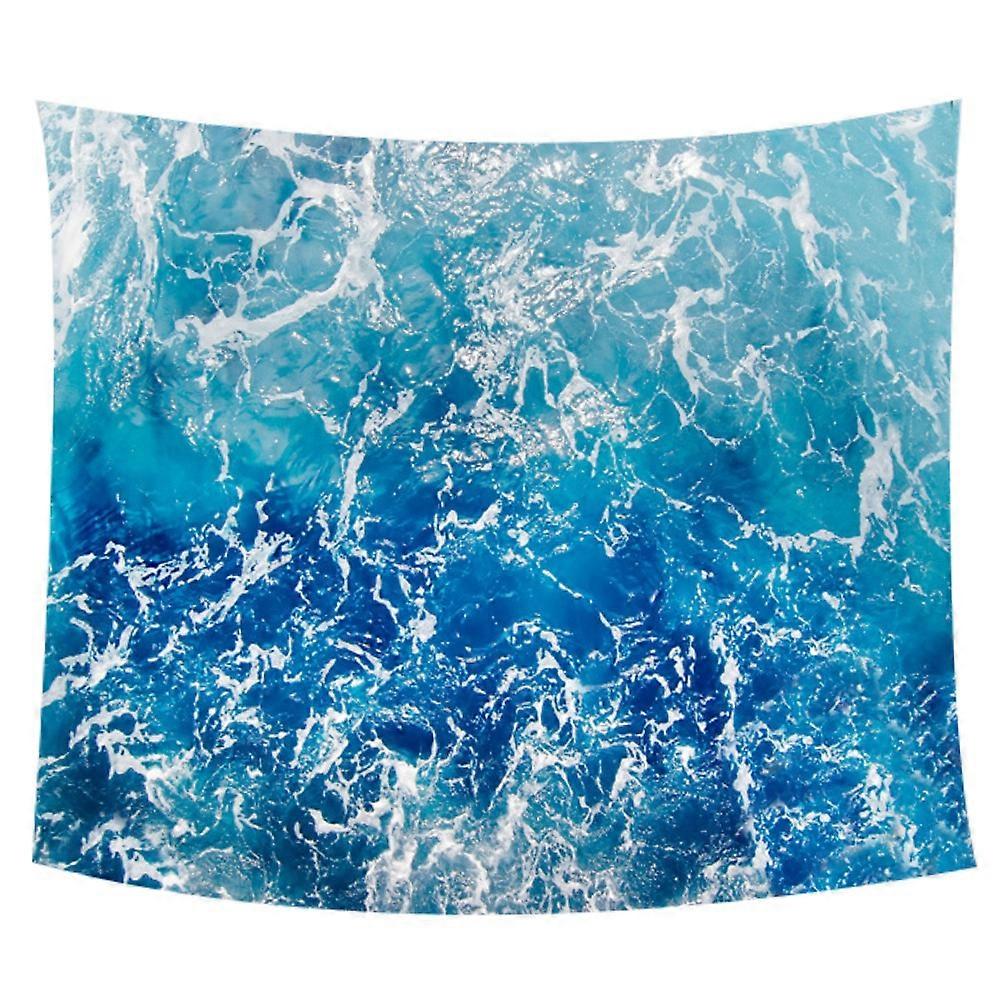 3D Beach & Wave Style Hanging Mat Art Beach Towel Carpet Tapestry for Picnic #4 130 x 150cm