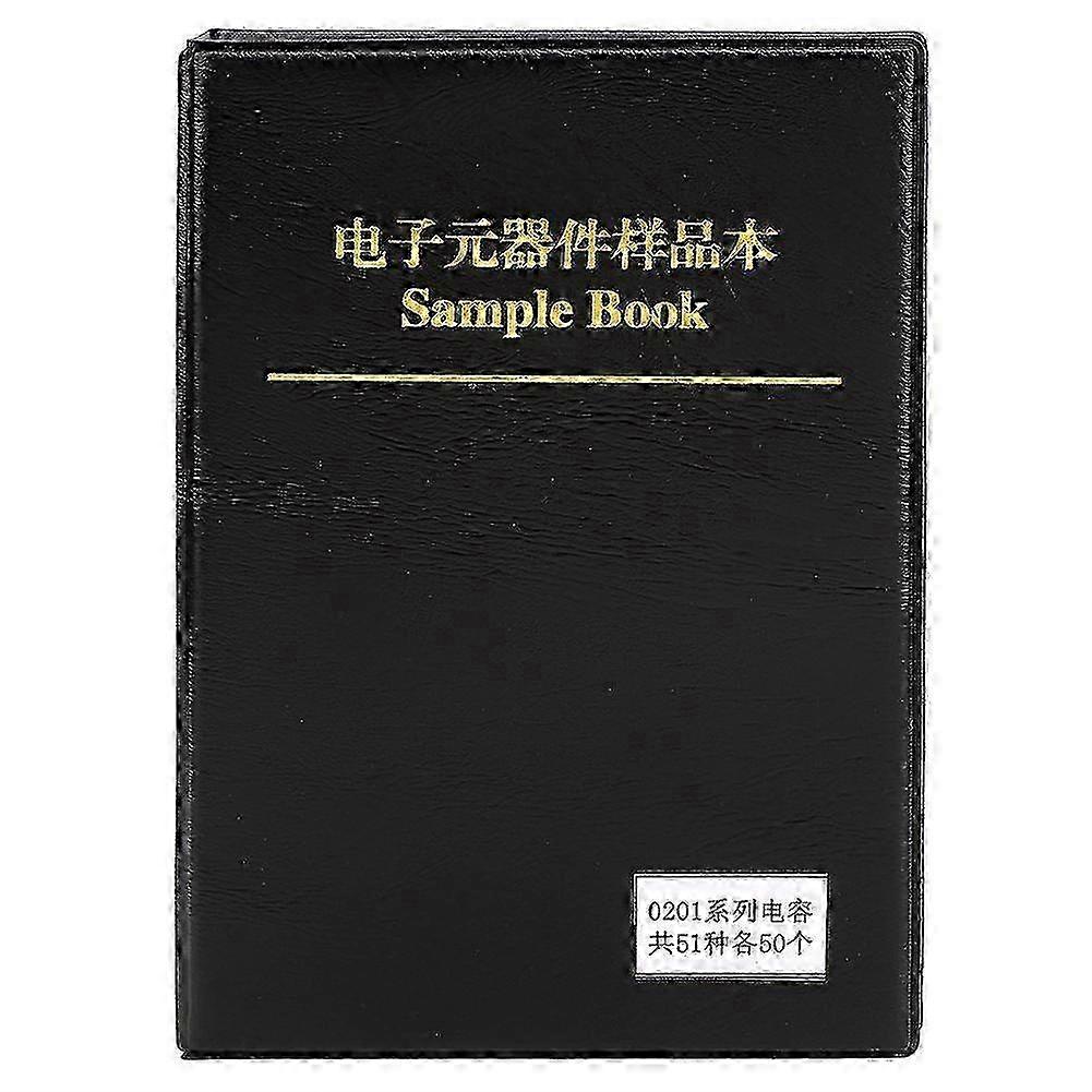 0201 Series 51 Types Capacitors Electronic Components Assortment Kits Sample Book Black