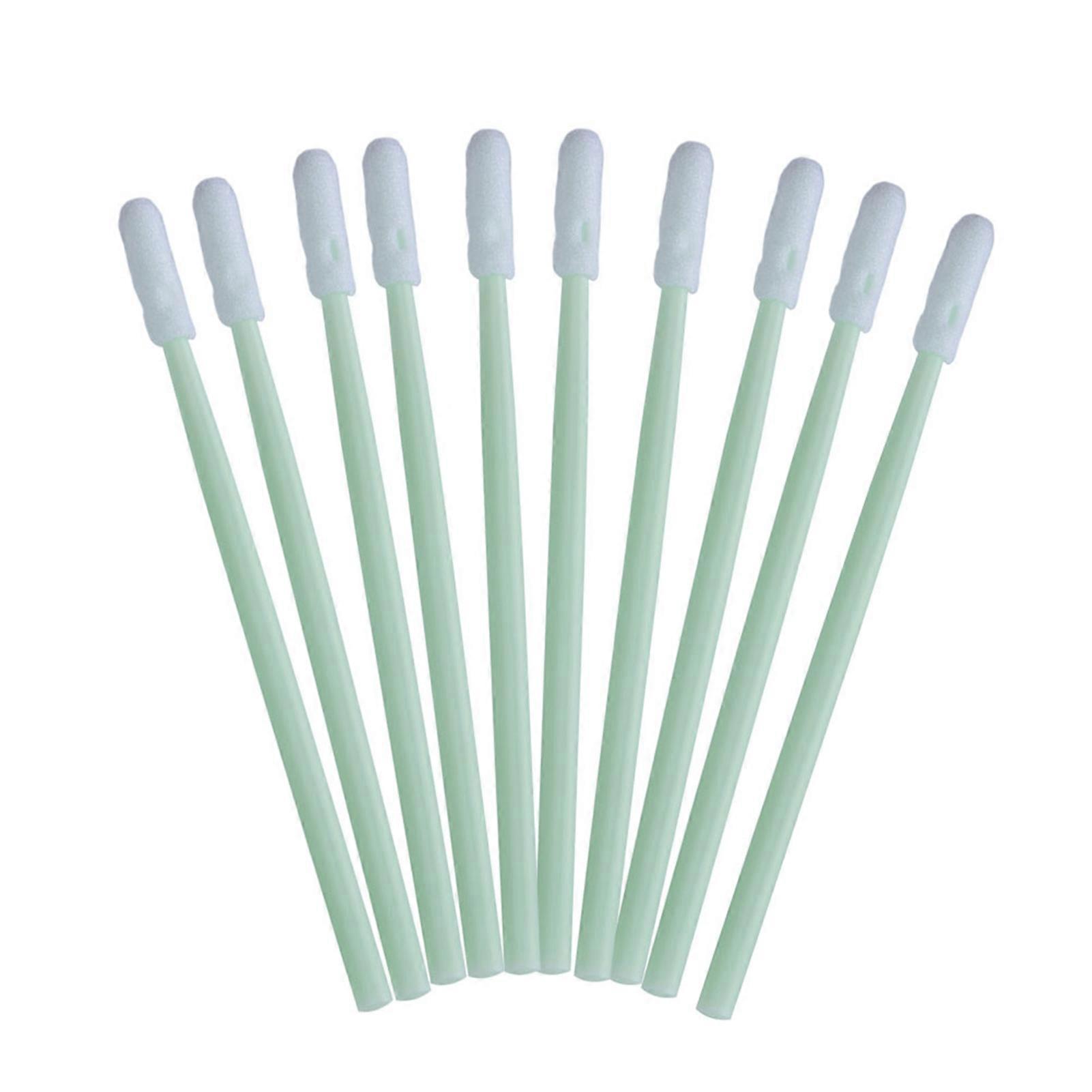100pcs Anti static Foam Cleaning Swabs Round Tip Stick For Printer Disk Lens