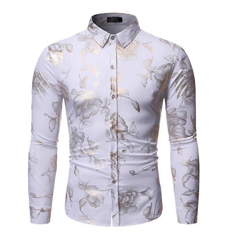 Camicia Slim Bronzing a maniche lunghe da uomo