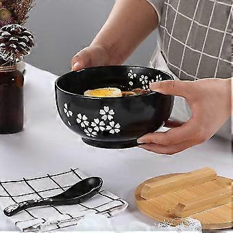 Ciotola di ramen | Ciotola per noodle istantanei con coperchio e manico | Scatola per il pranzo in acciaio inossidabile Contenitore per la conservazione degli alimenti Pentola per la pasta Camera