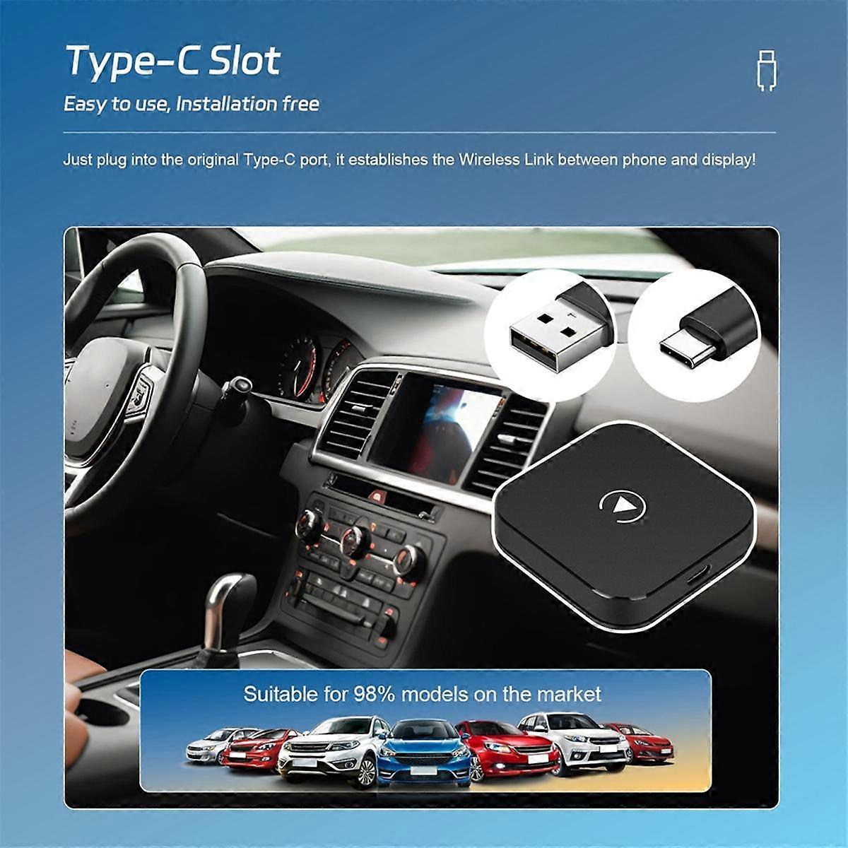 Wireless CarPlay Adapter for Factory Wired CarPlay for Most Cars New Upgrade Wireless CarPlay Dongle Converts