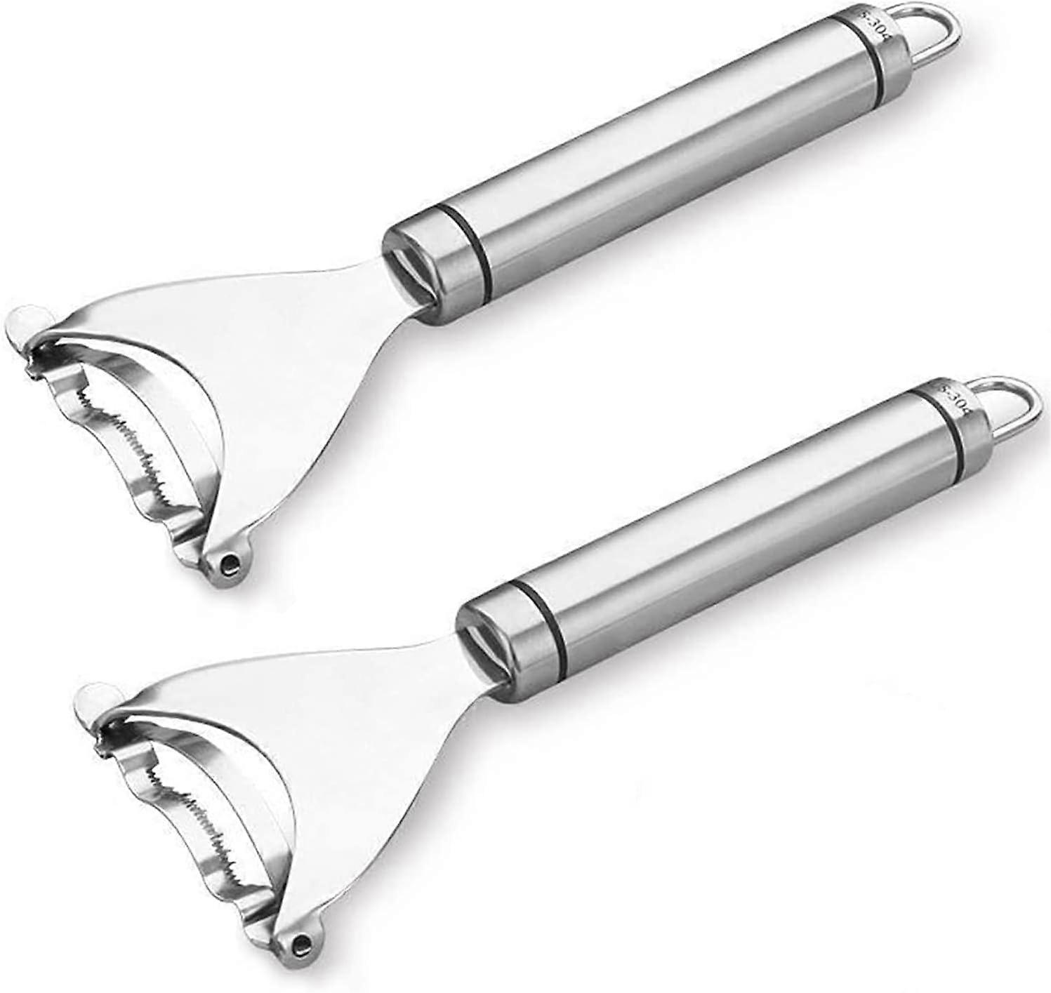 2Pcs Magic Corn Peeler, Corn Stripper Corn Cob Stripper Tool silver