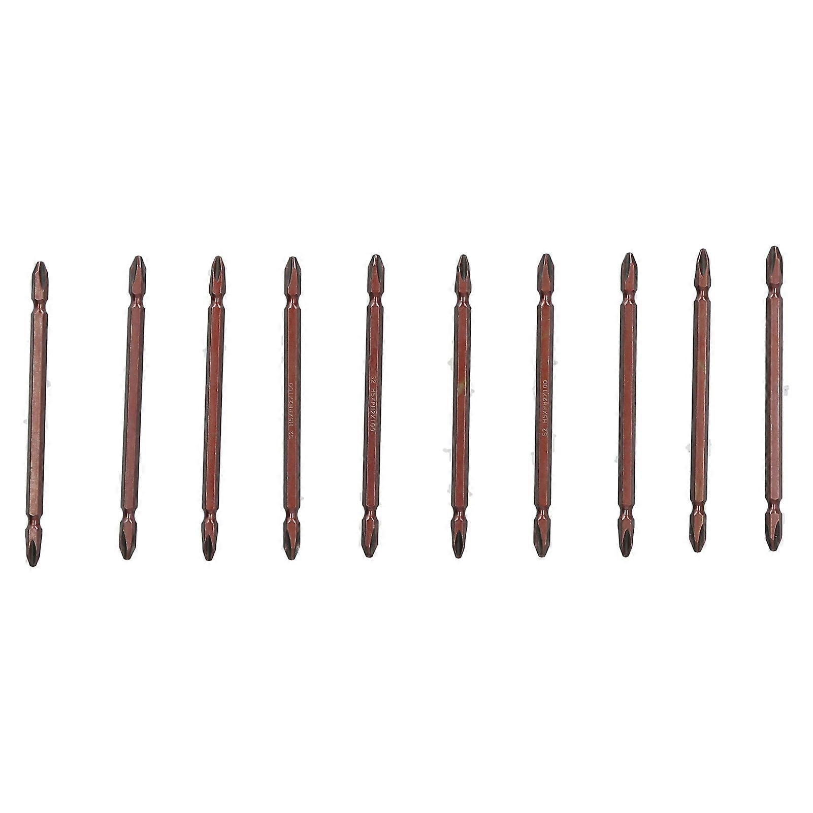 PH2 DoubleEnd Cross Screwdriver Bit Hex Shank Screwdriver Bits Set Accessory 5mm(100mm )