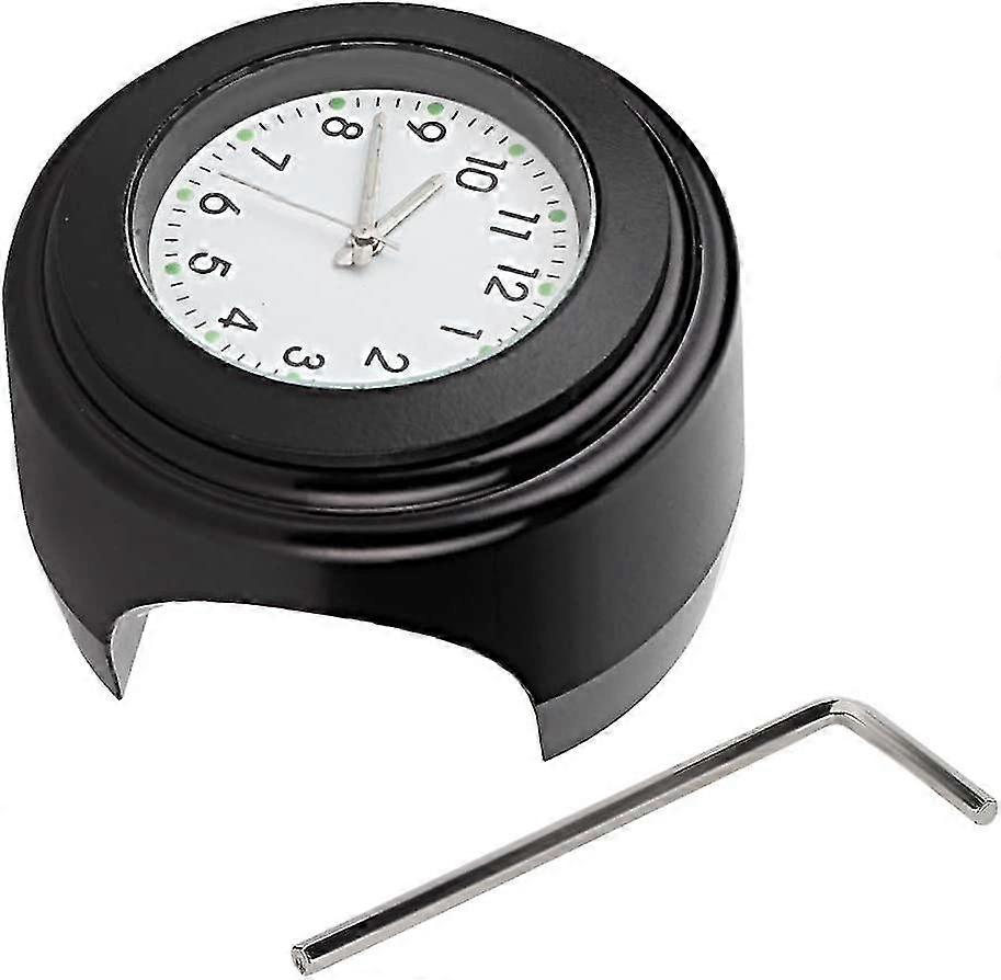motorcycle handlebar clock, waterproof motorcycle modification handlebar mount quartz clock watch accessory betterlifefg