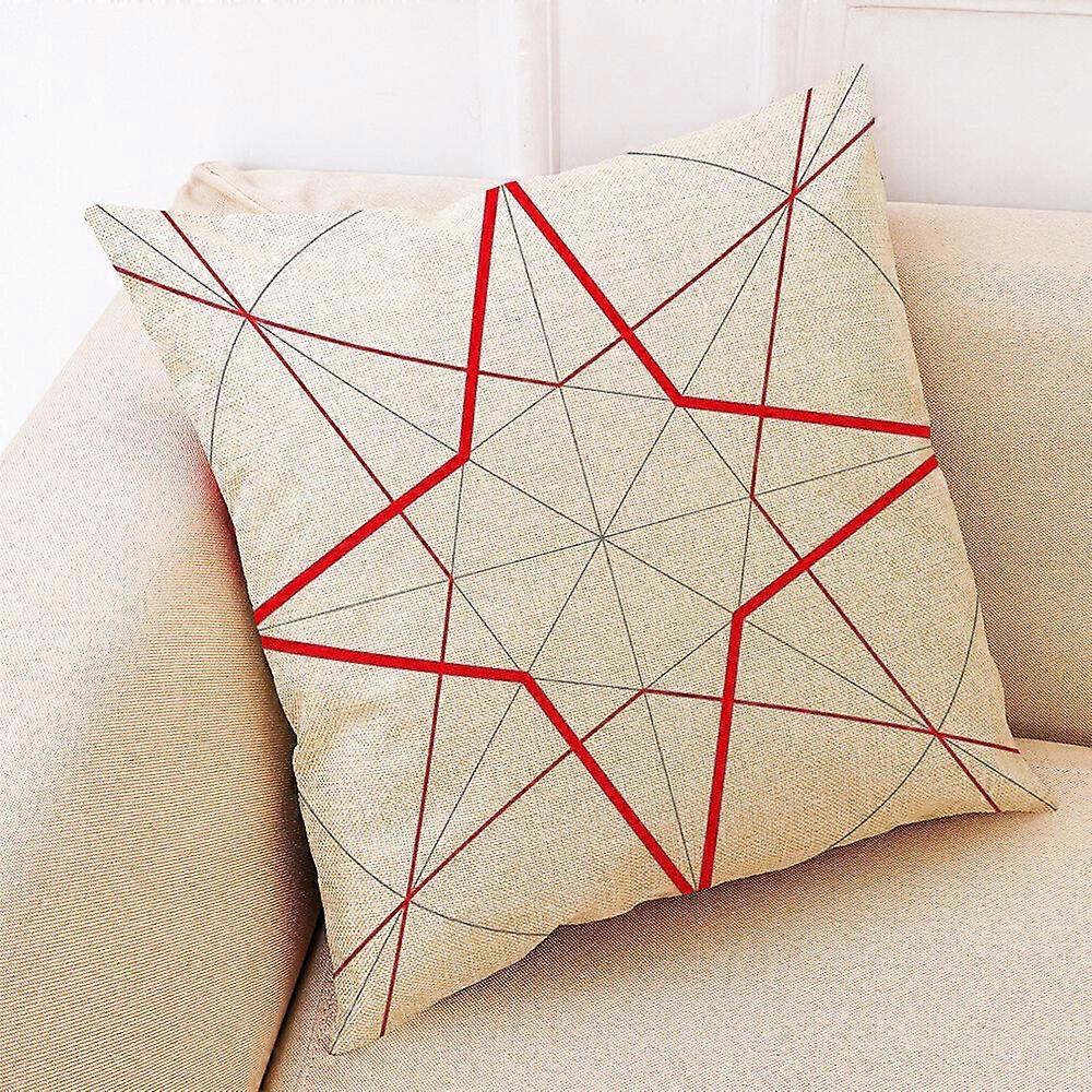 3D幾何学的なコットンリネン枕カバースロークッションカバー家の装飾デザイン1624jpjcjh