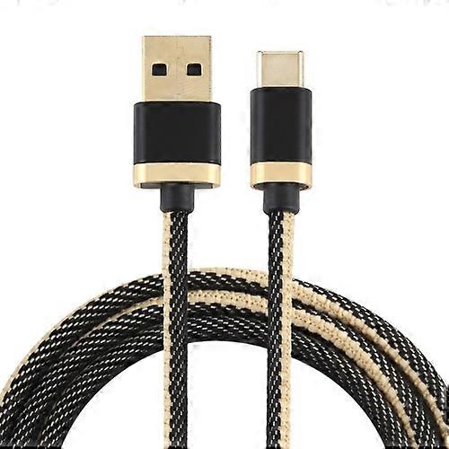 3A USB to USB-C / Type-C Two-color Braided Data Cable