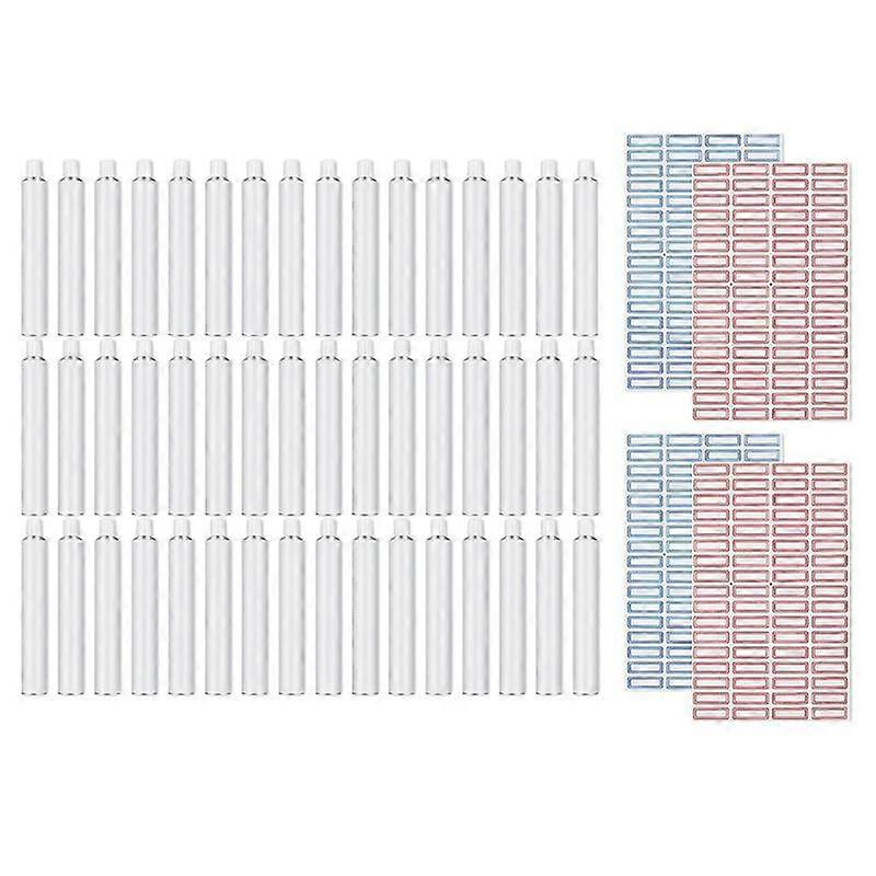 48 Pcs Empty Aluminum Paint Tubes 20Ml Paint Tubes for Making Paint and Store Remaining Paint Acrylic Oil with 4 Label